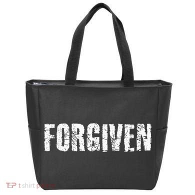 Forgiven Christian Inspirational Design Tote Bag