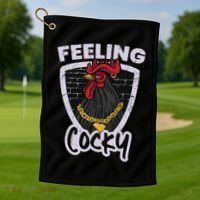 Feeling Cocky In South Carolina Golf Towel thumb 1
