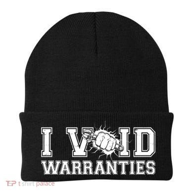Funny Cool I Void Warranties Beanie