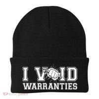 Funny Cool I Void Warranties Beanie thumb 0