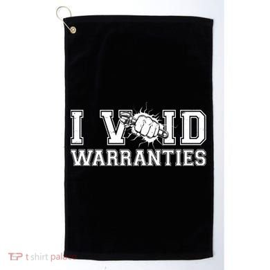 Funny Cool I Void Warranties Golf Towel
