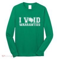 Funny Cool I Void Warranties Long Sleeve Shirt thumb 0