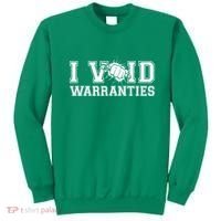 Funny Cool I Void Warranties Sweatshirt thumb 0