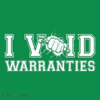 Funny Cool I Void Warranties Button thumb 1