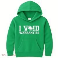 Funny Cool I Void Warranties Kids Hoodie thumb 0