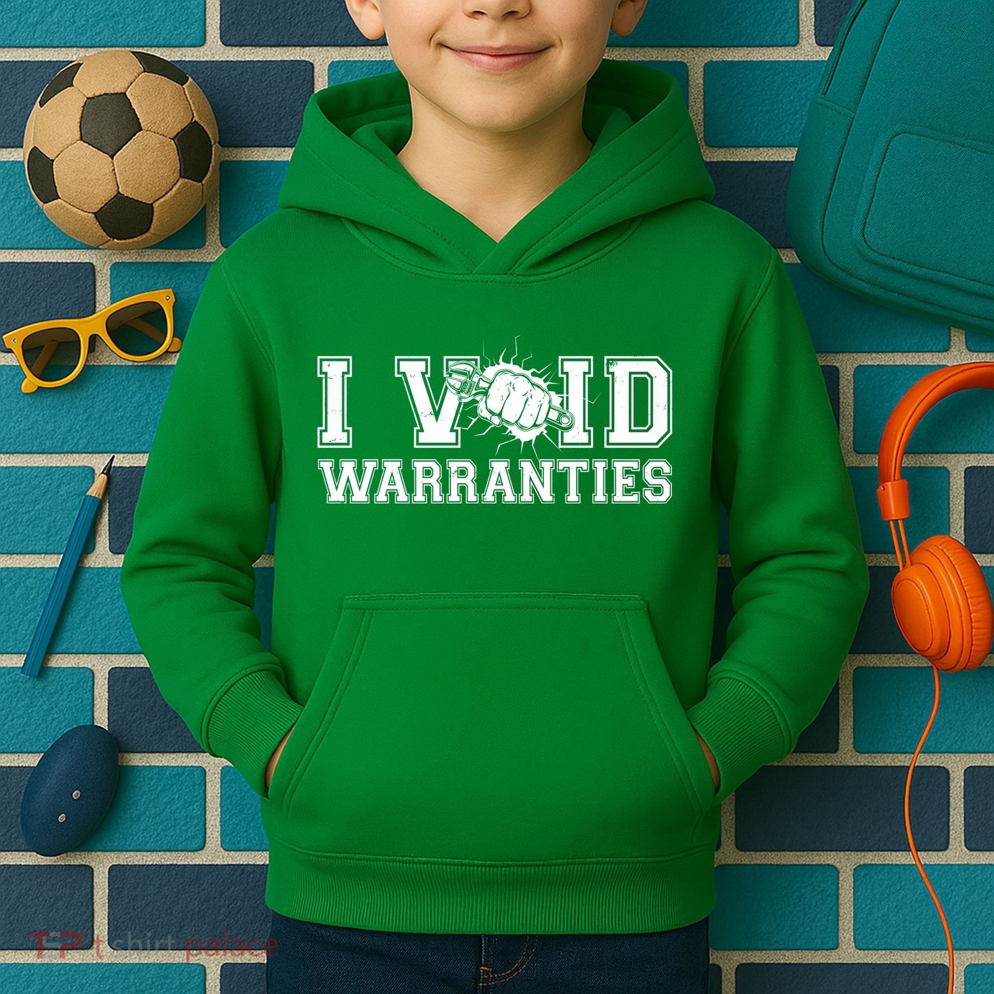 Funny Cool I Void Warranties Kids Hoodie