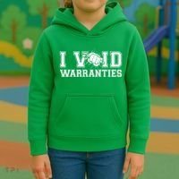 Funny Cool I Void Warranties Kids Hoodie thumb 3