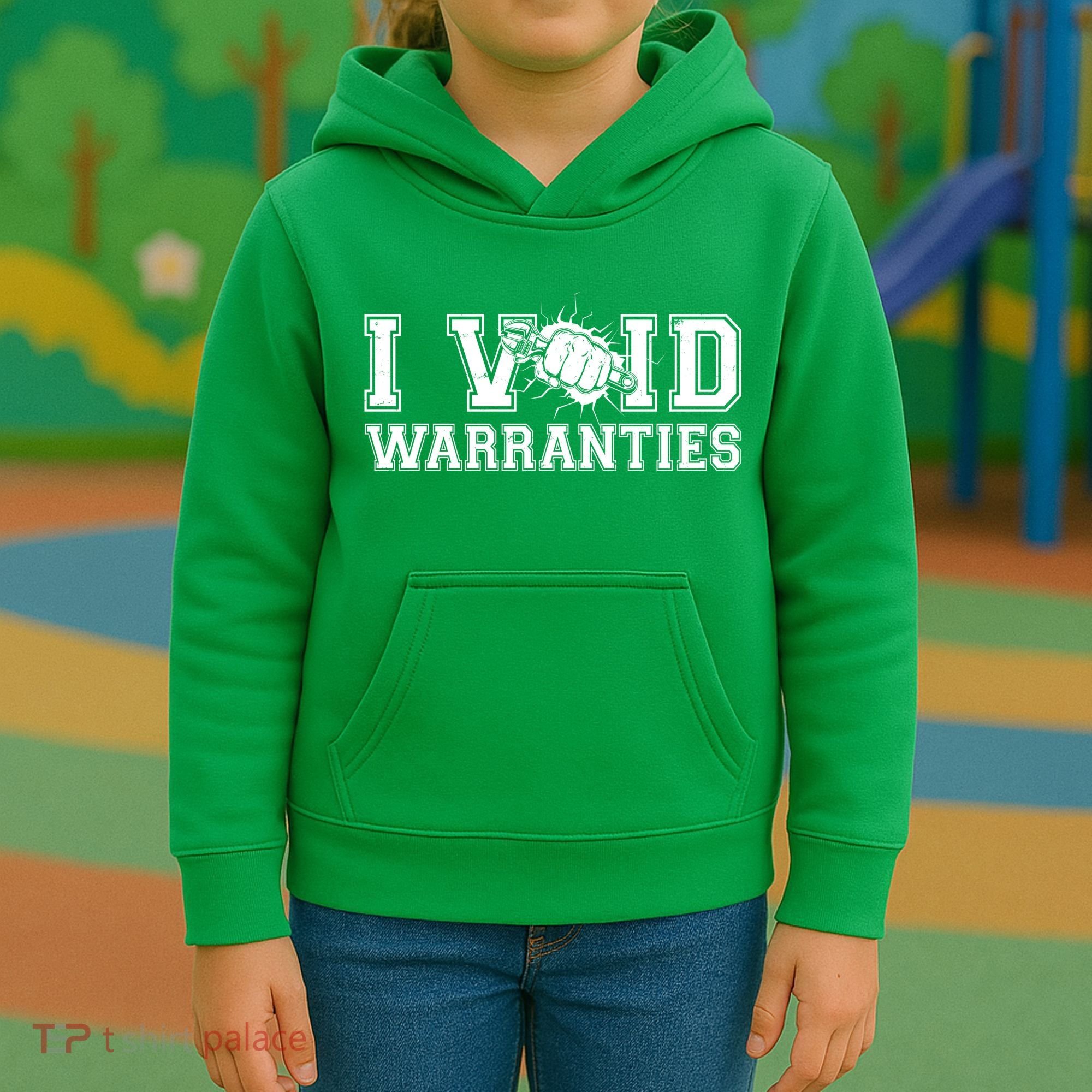 Funny Cool I Void Warranties Kids Hoodie