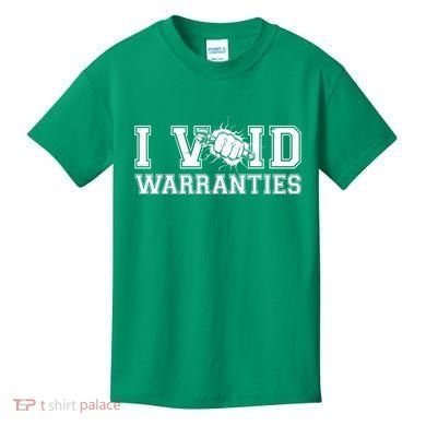 Funny Cool I Void Warranties Kids T-Shirt