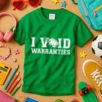 Funny Cool I Void Warranties Kids T-Shirt thumb 3