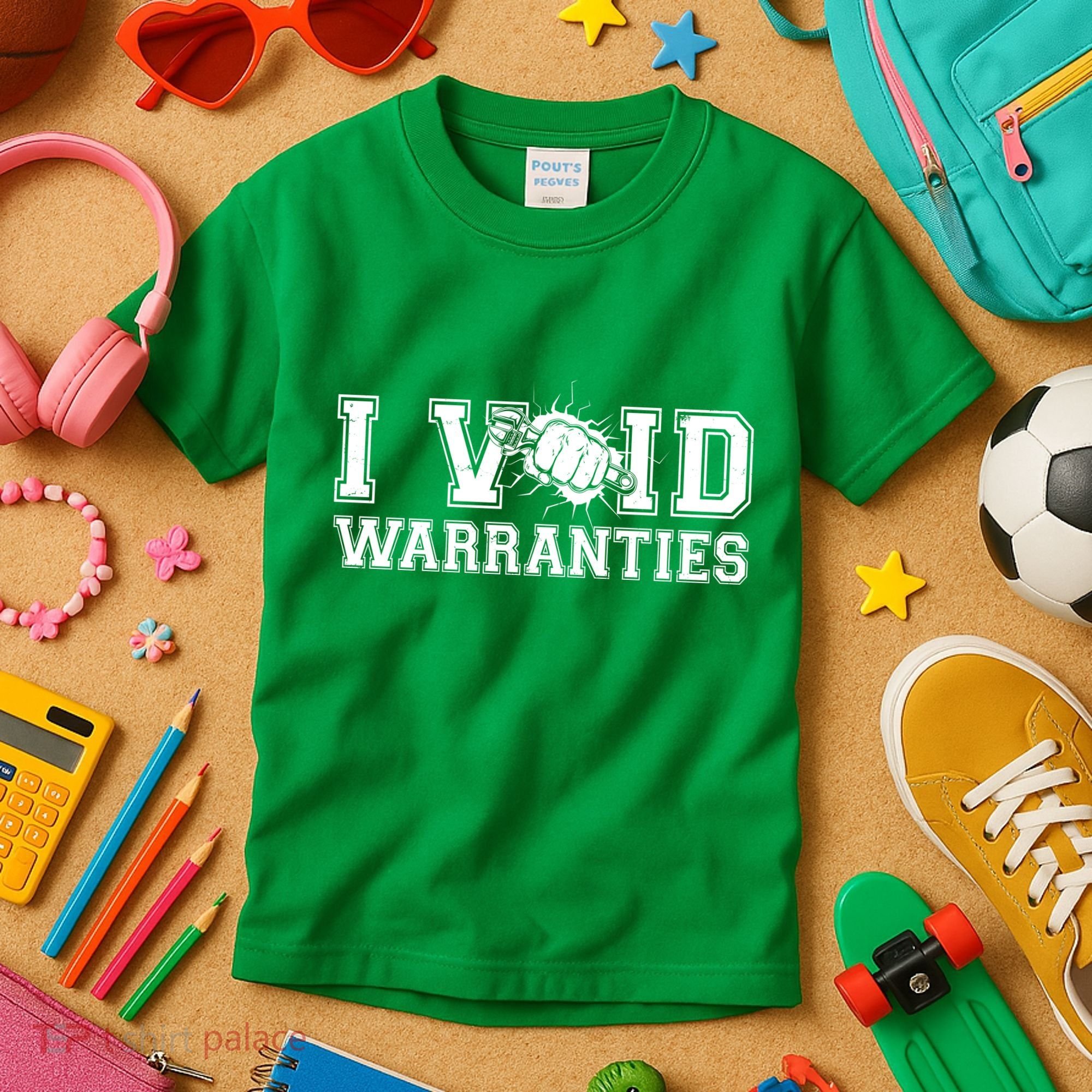 Funny Cool I Void Warranties Kids T-Shirt