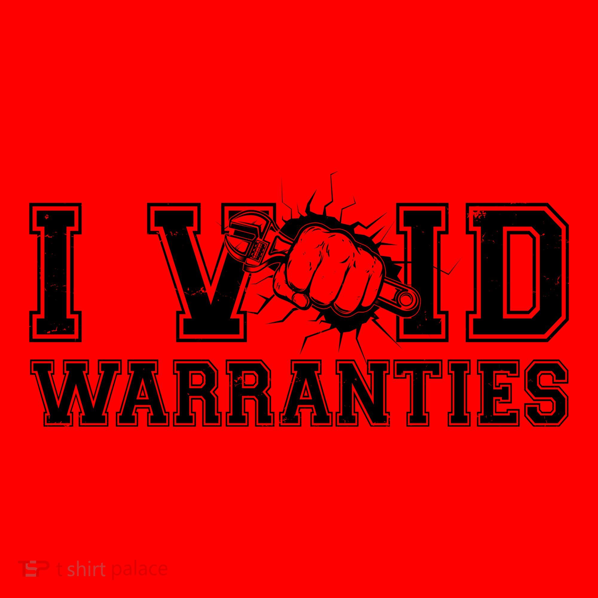Funny Cool I Void Warranties Santa Hat