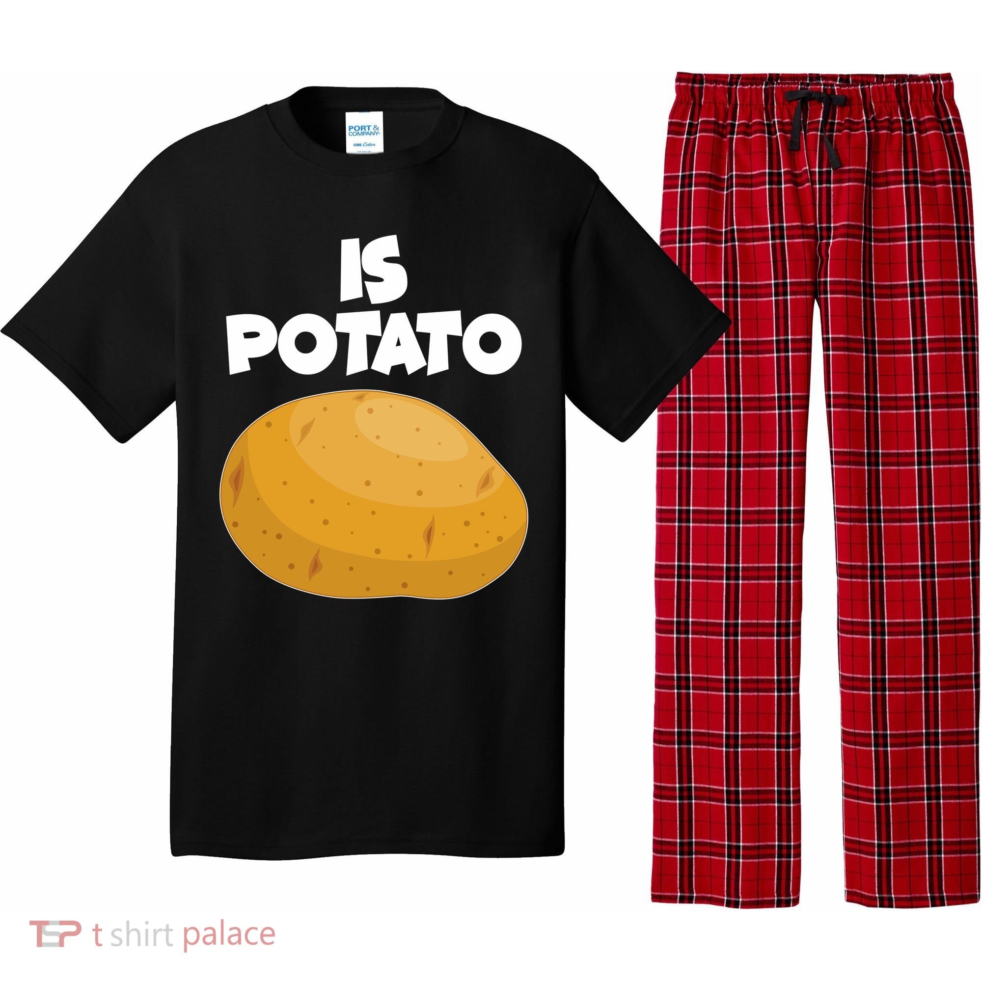 Funny Cute Is Potato Pajama Set