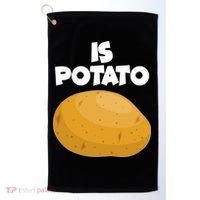 Funny Cute Is Potato Golf Towel thumb 0