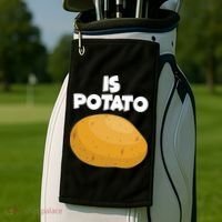 Funny Cute Is Potato Golf Towel thumb 2
