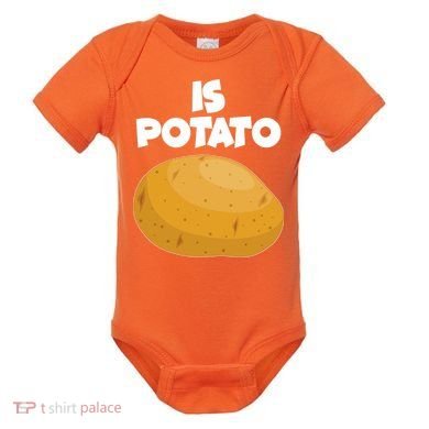 Funny Cute Is Potato Baby Bodysuit
