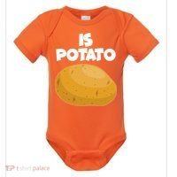 Funny Cute Is Potato Baby Bodysuit thumb 0