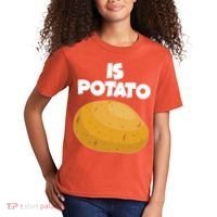 Funny Cute Is Potato Kids T-Shirt thumb 2