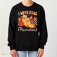 Funny Cute I Love Fall Prevention Retro Cartoon Socks Autumn Lover Women's Sweatshirt thumb 0