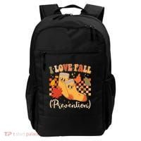 Funny Cute I Love Fall Prevention Retro Cartoon Socks Autumn Lover Backpack thumb 0