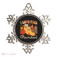 Funny Cute I Love Fall Prevention Retro Cartoon Socks Autumn Lover Ornament thumb 0