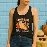 Funny Cute I Love Fall Prevention Retro Cartoon Socks Autumn Lover Women's Tank Top thumb 2