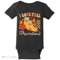 Funny Cute I Love Fall Prevention Retro Cartoon Socks Autumn Lover Baby Bodysuit thumb 0