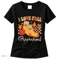 Funny Cute I Love Fall Prevention Retro Cartoon Socks Autumn Lover Women's T-Shirt thumb 0