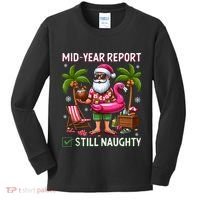 Funny Christmas In July Mid Year Report Still Naughty Kids Long Sleeve Shirt thumb 0