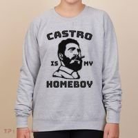 Fidel Castro Is My Homeboy Funny Cuba Women's Sweatshirt thumb 0