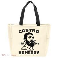 Fidel Castro Is My Homeboy Funny Cuba Tote Bag thumb 0