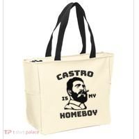 Fidel Castro Is My Homeboy Funny Cuba Tote Bag thumb 2