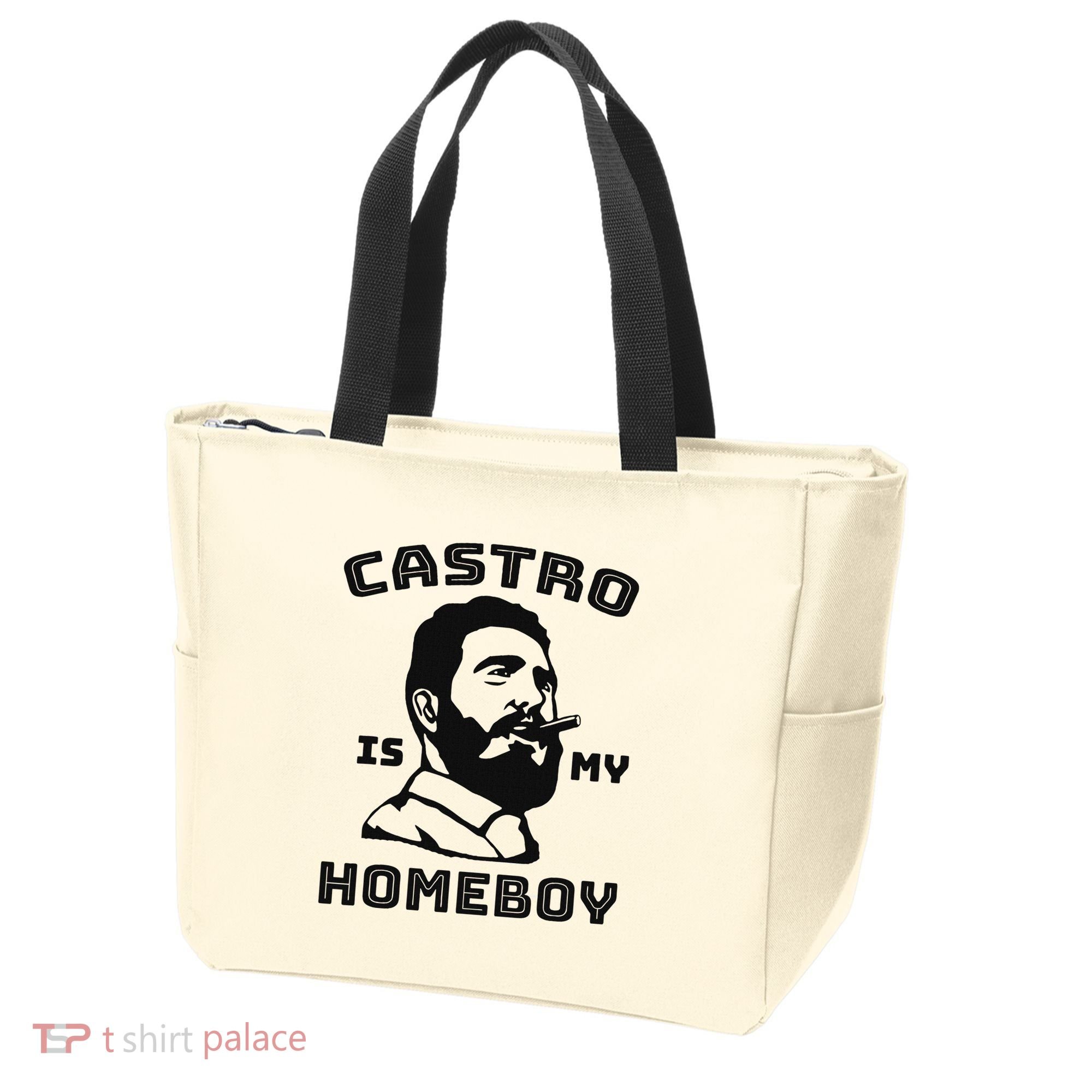 Fidel Castro Is My Homeboy Funny Cuba Tote Bag