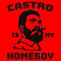 Fidel Castro Is My Homeboy Funny Cuba Santa Hat thumb 1
