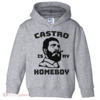 Fidel Castro Is My Homeboy Funny Cuba Toddler Hoodie thumb 0