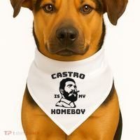 Fidel Castro Is My Homeboy Funny Cuba USA-Made Doggie Bandana thumb 1
