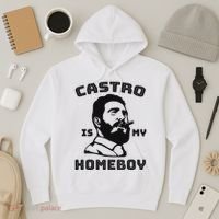 Fidel Castro Is My Homeboy Funny Cuba Hoodie thumb 3