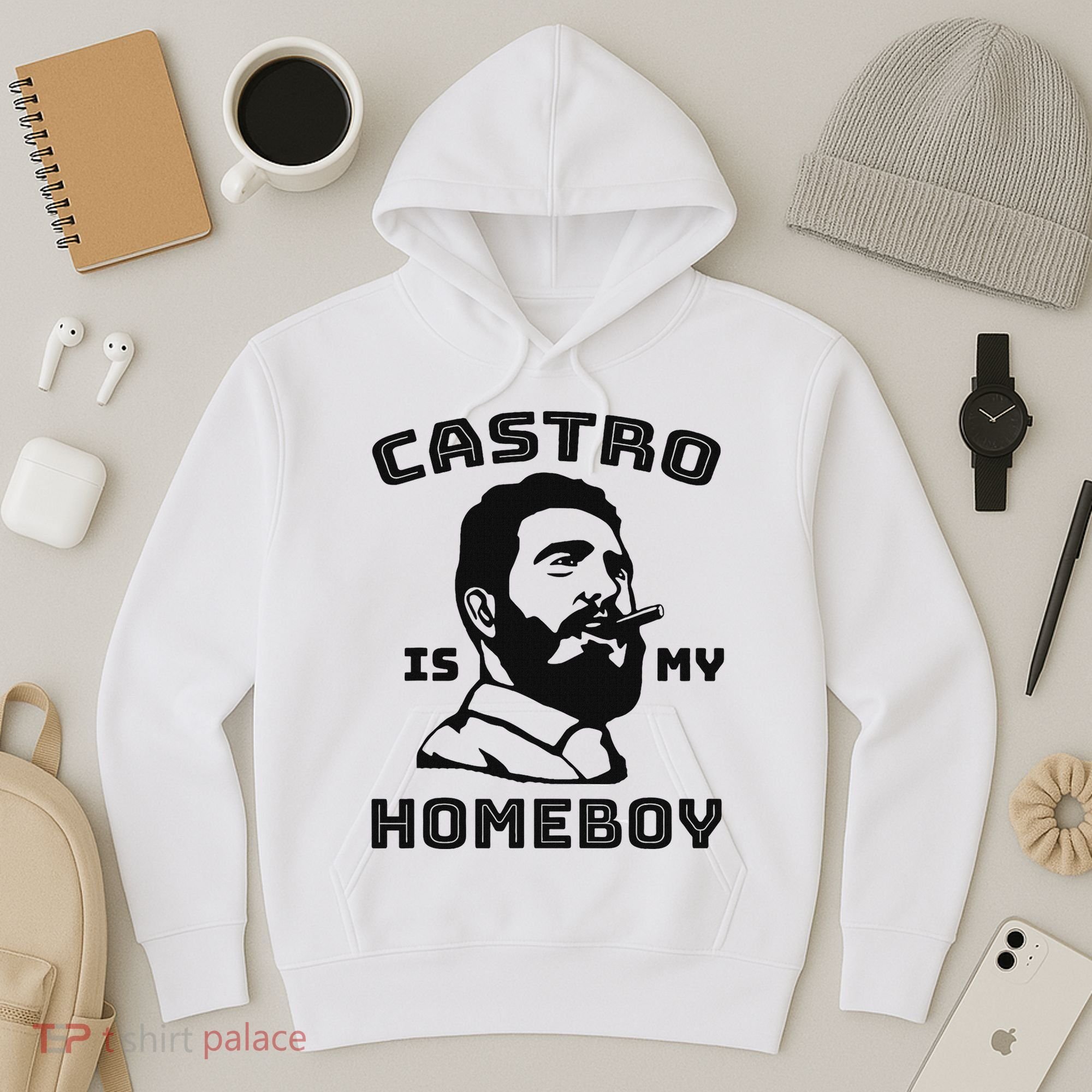 Fidel Castro Is My Homeboy Funny Cuba Hoodie
