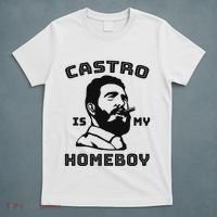 Fidel Castro Is My Homeboy Funny Cuba T-Shirt thumb 5