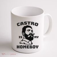 Fidel Castro Is My Homeboy Funny Cuba Coffee Mug thumb 1
