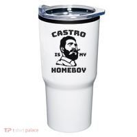 Fidel Castro Is My Homeboy Funny Cuba Tumbler thumb 0
