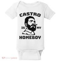 Fidel Castro Is My Homeboy Funny Cuba Baby Bodysuit thumb 0