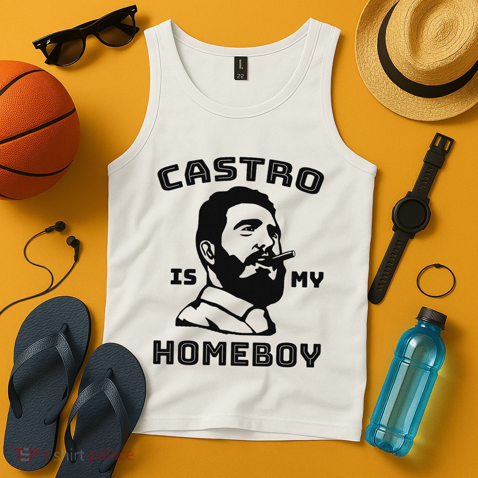 Fidel Castro Is My Homeboy Funny Cuba Tank Top