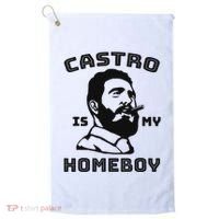 Fidel Castro Is My Homeboy Funny Cuba Golf Towel thumb 0