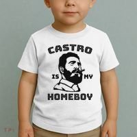 Fidel Castro Is My Homeboy Funny Cuba Toddler T-Shirt thumb 2