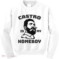 Fidel Castro Is My Homeboy Funny Cuba Kids Sweatshirt thumb 0