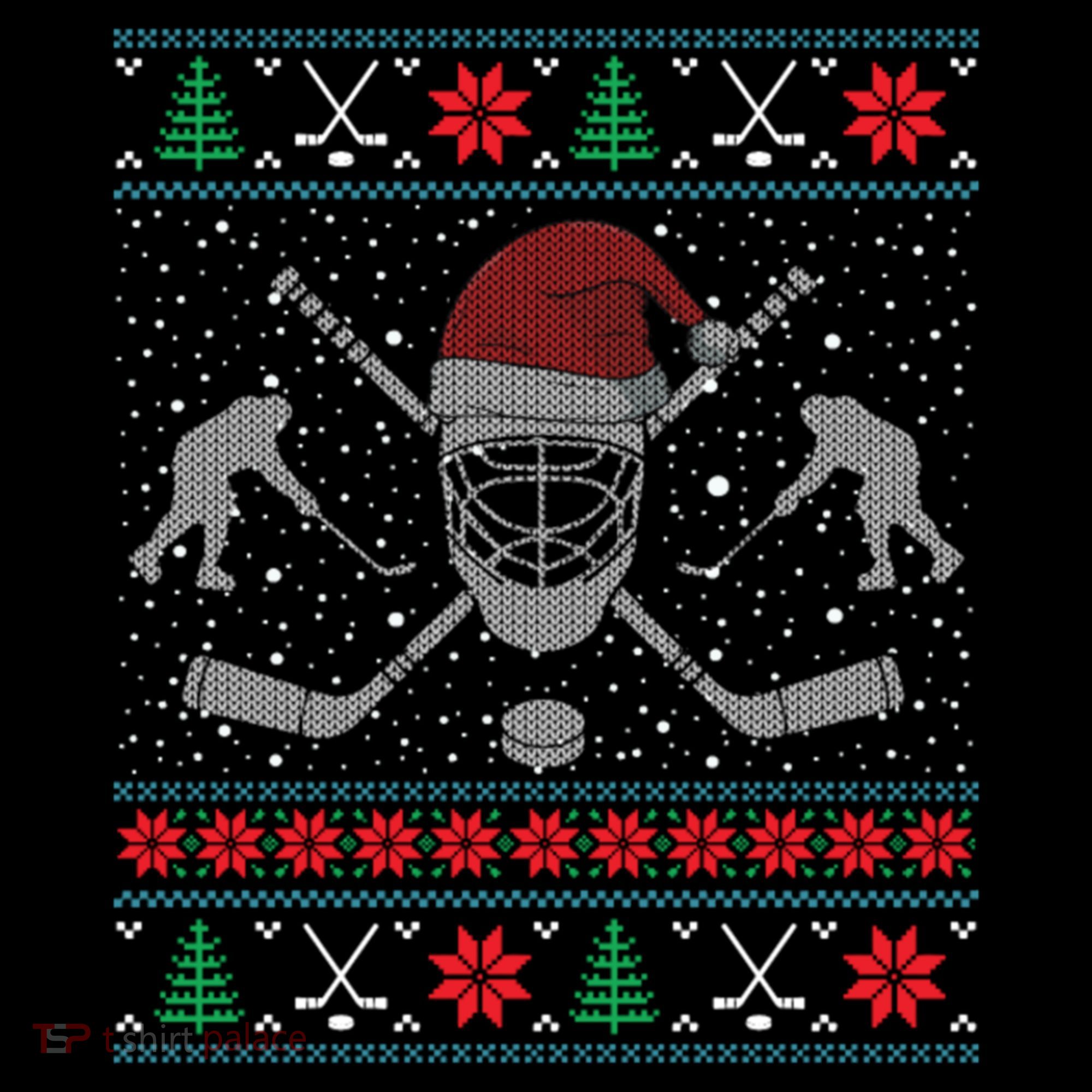 Funny Christmas Ice Hockey Ugly Christmas Cool Gift Coffee Mug