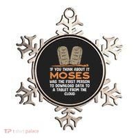 Funny Christian If You Think About It Moses Religious Ornament thumb 0