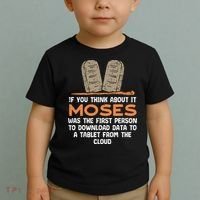 Funny Christian If You Think About It Moses Religious Toddler T-Shirt thumb 2