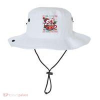 Funny Christmas I'm Fine It's Fine Just Having A Meltdown Snowman Bucket Hat thumb 0